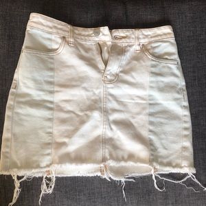 Distressed Denim Skirt PACSUN